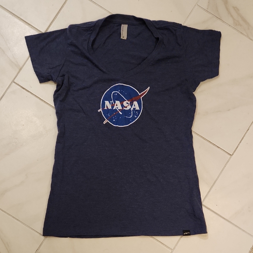Navy Blue NASA Logo T-Shirt
